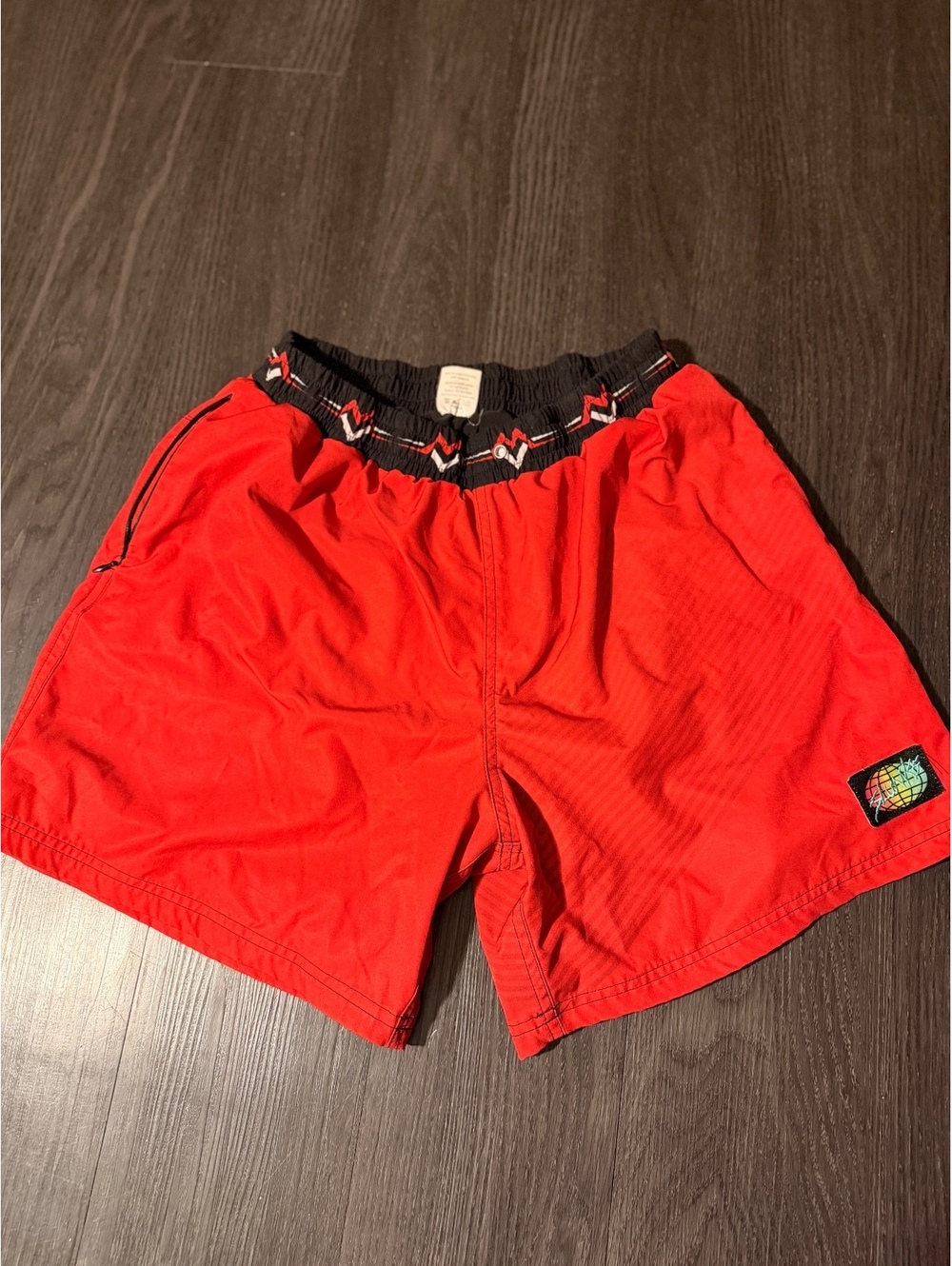 Slunks MVVC Red Board Shorts Swim Trunks Mens